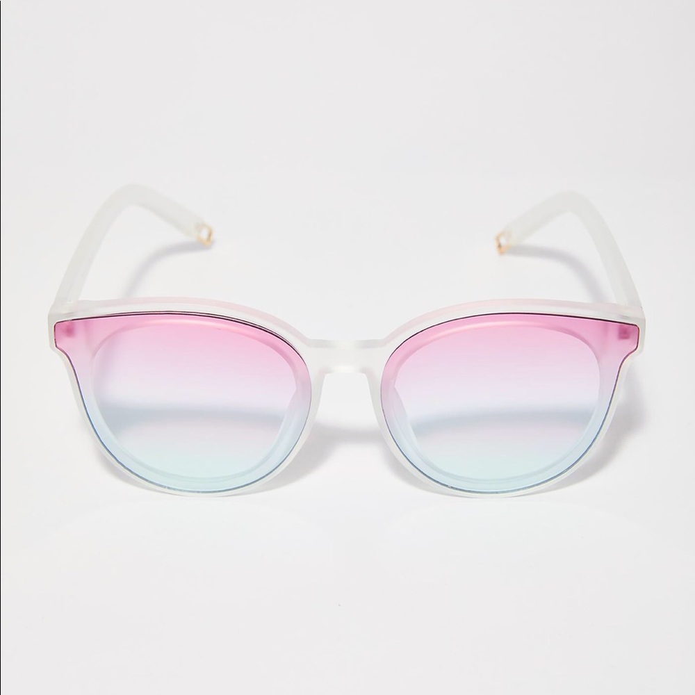 Dolls Kill Watchin' Sunsets PINK Ombre Sunglasses
